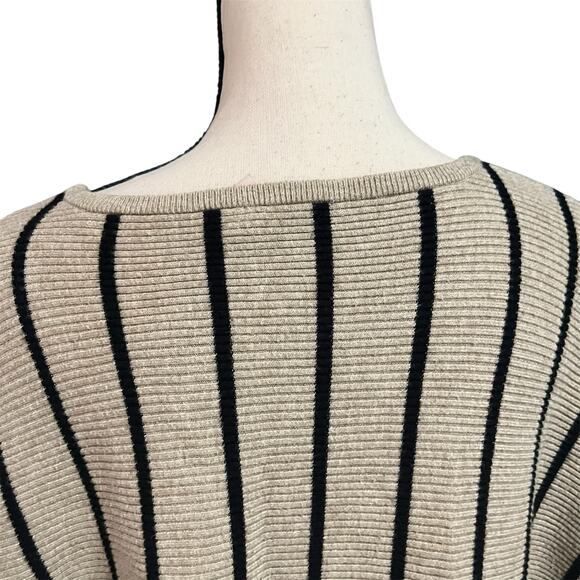 Philosophy Republic Clothing Women's Stripe Bat Wing Sleeve Sweater Sz 3X Soft - Picture 4 of 5